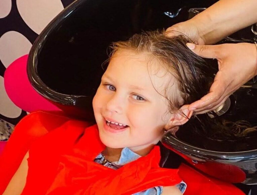 Kids enjoying a relaxing spa day at StarKids Salon & Spa in Dubai